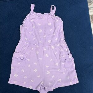 Purple Kids Romper with Butterfly Print and set both for $8